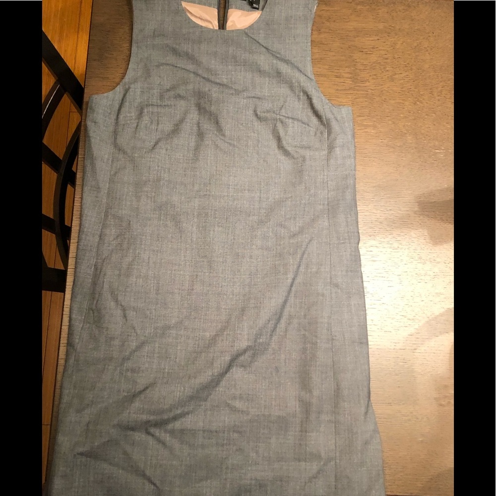 Classic Theory gray shift dress.